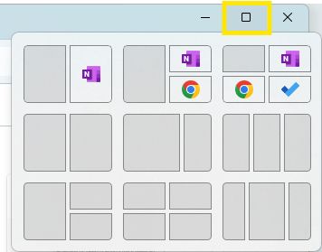 Screenshot of Snap layout
